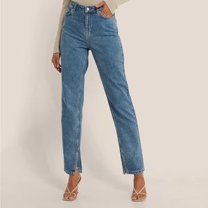 NAKD split hem denim